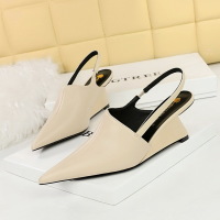 Closed toe shoes hollow back strap sandals high heels 17
