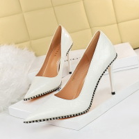 Retro high heels ultra high heel shallow chain shoes 4