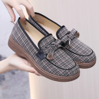 Breathable and Stylish Plaid Shoes